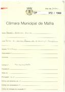 OP 372/1960 - Horácio Antunes Duarte - Construção de moradia, Baixo da Serra - Praia de S. Lourenço / Encarnação - Licença de construção n.º 946/1961, 321/1962 (alterações) - Licença de utilização n.º 835/1962
