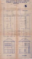 OP João Ferreira Baeta - Malveira - Construir 1º andar em prédio térreo - Licença de construção nº 333/1943 - Licença de utilização nº 874/1944.