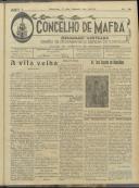 O Concelho de Mafra: Semanário ilustrado. Órgão de Propaganda e Defesa do Concelho, Ano 1, n.º 19