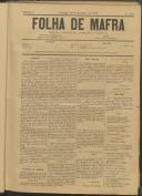 Folha de Mafra: Periódico noticioso, literário e agrícola, Ano 1, n.º 5