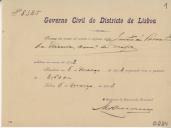 Governo Civil do Distrito de Lisboa - Processo da conta de receita e despesa da Junta de Paróquia da Ericeira, Concelho de Mafra relativa ao ano de 1912. 