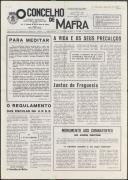 O Concelho de Mafra: Jornal Regionalista, Ano 38, n.º  805