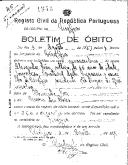 Boletim de Óbito 1943
Alexandre João
Coval 45