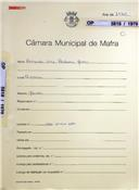 OP 5818/1970 Armando Luis Pedroso Matias - Carvoeira - construção de uma moradia - licença de construção nº 487/1971 - licença de utilização nº 322/1971 