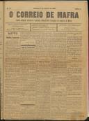 O Correio de Mafra: Jornal semanal, noticioso e agrícola, defensor dos interesses da Comarca de Mafra, Ano 3, n.º 57