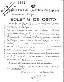 Boletim de Óbito 1967
João Quintino
Coval 545