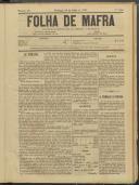 Folha de Mafra: Periódico noticioso, literário e agrícola, Ano 1, n.º 48