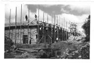 Fotografia da construção do Hospital da Irmandade de Nossa Senhora das Dores - Mafra