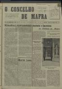 O Concelho de Mafra: Jornal Regionalista, Ano 26, n.º  641