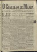 O Concelho de Mafra: Jornal Regionalista, Ano 16, n.º 500