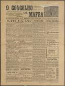 O Concelho de Mafra: Jornal Regionalista, Ano 9, n.º 317