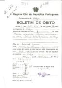 Boletim de Óbito 2232
Maria Gracinda Gomes
Coval 114