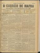 O Correio de Mafra: Jornal semanal, noticioso e agrícola, defensor dos interesses da Comarca de Mafra, Ano 3, n.º 75