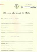 OP 99/1960 - Sebastião Cristóvão Gomes - construção de moradia -Arrifana / Igreja Nova 
Licença de construção nº 344/1960
Licença de  habitação nº 232/1964