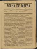 Folha de Mafra: Periódico noticioso, literário e agrícola, Ano 1, n.º 33