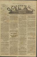 O Correio de Mafra: Jornal semanal, noticioso e agrícola, defensor dos interesses da Comarca de Mafra, Ano 7, n.º 287