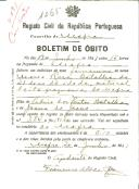 Boletim de Óbito 1065
Maria Rosa Batalha
Coval 191