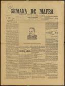 Semana de Mafra: Defensor dos interesses do Concelho de Mafra, Ano 1, n.º 51