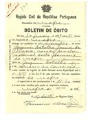 Boletim de Óbito 850
Emília de Jesus
Coval 559