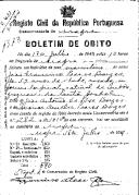 Boletim de Óbito 1318
João Francisco Soares Borges
Coval 433