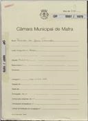 OP 5597/1970 Fernando de Jesus Fernandes - Salgados Mafra - construção de uma habitação - licença de construção nº 72/1971 licença de utilização nº 173/1973 