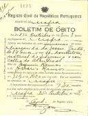 Boletim de Óbito 1694
Margarida de Jesus Gaião
Coval 318