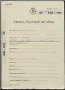 OP 5353/1970 - Apolinário Luís Martins - Aboboreira, Azueira - construção de barracão - Licença de construção n.º 810/70 e de habitação n.º 238/72.