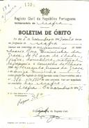 Boletim de Óbito 1791
Maria Rosa Quininha da Graça
Coval 180