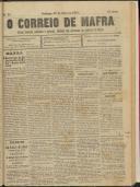 O Correio de Mafra: Jornal semanal, noticioso e agrícola, defensor dos interesses da Comarca de Mafra, Ano 3, n.º 73