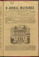 O Jornal Mafrense: Semanário noticioso, agrícola, científico, literário e recreativo, Ano 8, nº 404