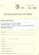 OP 101/1960 - Américo dos Santos Pereira - construção de moradia -  Rua Américo Pereira nº. 7 - Venda do Pinheiro 
licença de construção nº 536/1960 
Licença de habitaçãio nº 88/1961