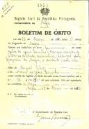 Boletim de Óbito 1833
Júlia de Jesus Quintas Marques
Coval 555