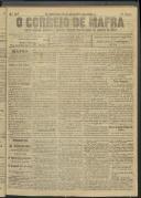 O Correio de Mafra: Jornal semanal, noticioso e agrícola, defensor dos interesses da Comarca de Mafra, Ano 4, n.º 147