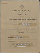 OP 5655/1970 - DINIS DA SILVA MADEIRA - CONSTRUÇÃO DE MORADIA, RUA DO POMAR - SALGADOS / MAFRA - LICENÇA DE CONSTRUÇÃO Nº 1794/1970 - LICENÇA DE UTILIZAÇÃO Nº 212/1971