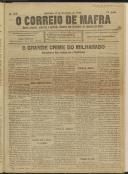 O Correio de Mafra: Jornal semanal, noticioso e agrícola, defensor dos interesses da Comarca de Mafra, Ano 4, n.º 109