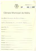 OP 322/1960 - José Lourenço de Oliveira Gomes - construção de moradia - Livramento
Licença de construção nº 806/1960 
Licença de utilização nº 171/1964