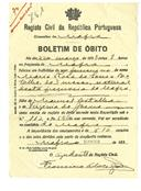 Boletim de Óbito 751
Maria Rosa de Sousa Batalha
Coval 70