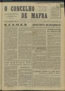 O Concelho de Mafra: Jornal Regionalista, Ano 29, n.º  686