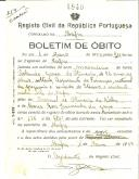 Boletim de Óbito 1840
Orlando Graça de Oliveira
Coval 219