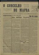 O Concelho de Mafra: Jornal Regionalista, Ano 25, n.º  630