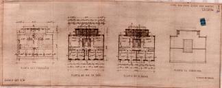 OP José Alves dos Santos - Largo de S. Sebastião, na Ericeira - Construir duas casas de habitação - Licença de construção nº 279/1956 - Licença de utilização nº 793/1958.