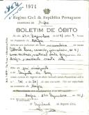 Boletim de Óbito 1974
Alberto Pesca
Coval 464