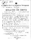 Boletim de Óbito 1924
Perpétua Gomes
Coval 108