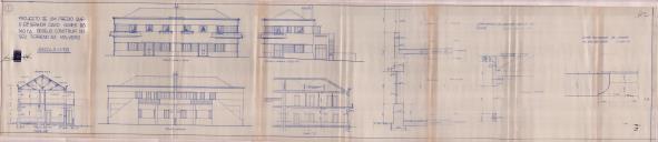 OP David Leonardo Nunes da Mota - Construção de prédio, sito na Malveira - Licença de construção nº 1578/1941 - Licença de utilização nº 1140/1942. 