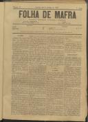 Folha de Mafra: Periódico noticioso, literário e agrícola, Ano 1, n.º 11