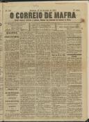 O Correio de Mafra: Jornal semanal, noticioso e agrícola, defensor dos interesses da Comarca de Mafra, Ano 4, n.º 110