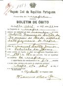 Boletim de Óbito 1053
António Domingos Leitão
Coval 187