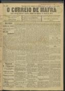 O Correio de Mafra: Jornal semanal, noticioso e agrícola, defensor dos interesses da Comarca de Mafra, Ano 4, n.º 139