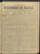 O Correio de Mafra: Jornal semanal, noticioso e agrícola, defensor dos interesses da Comarca de Mafra, Ano 5, n.º 187