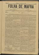 Folha de Mafra: Periódico noticioso, literário e agrícola, Ano 1, n.º 8